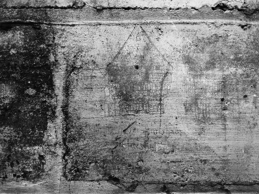 Graffiti on a cell wall of the WWI Detention Centre, Sandwich