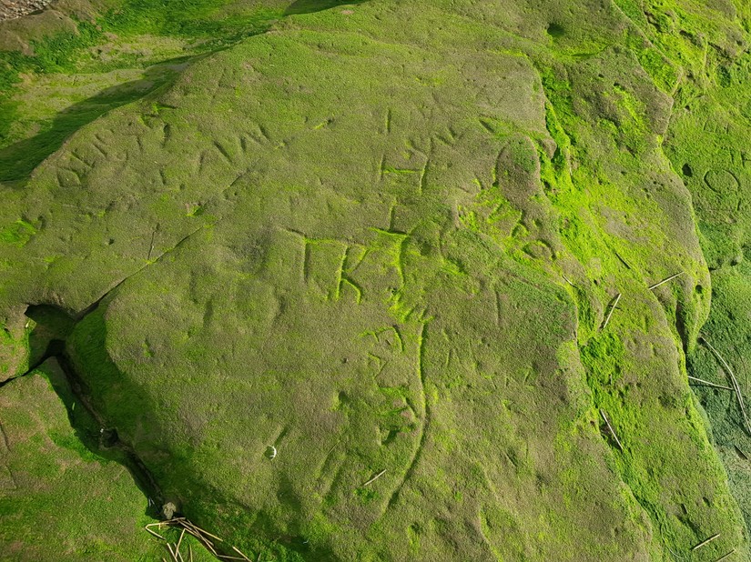 Graffiti at Hale Head
